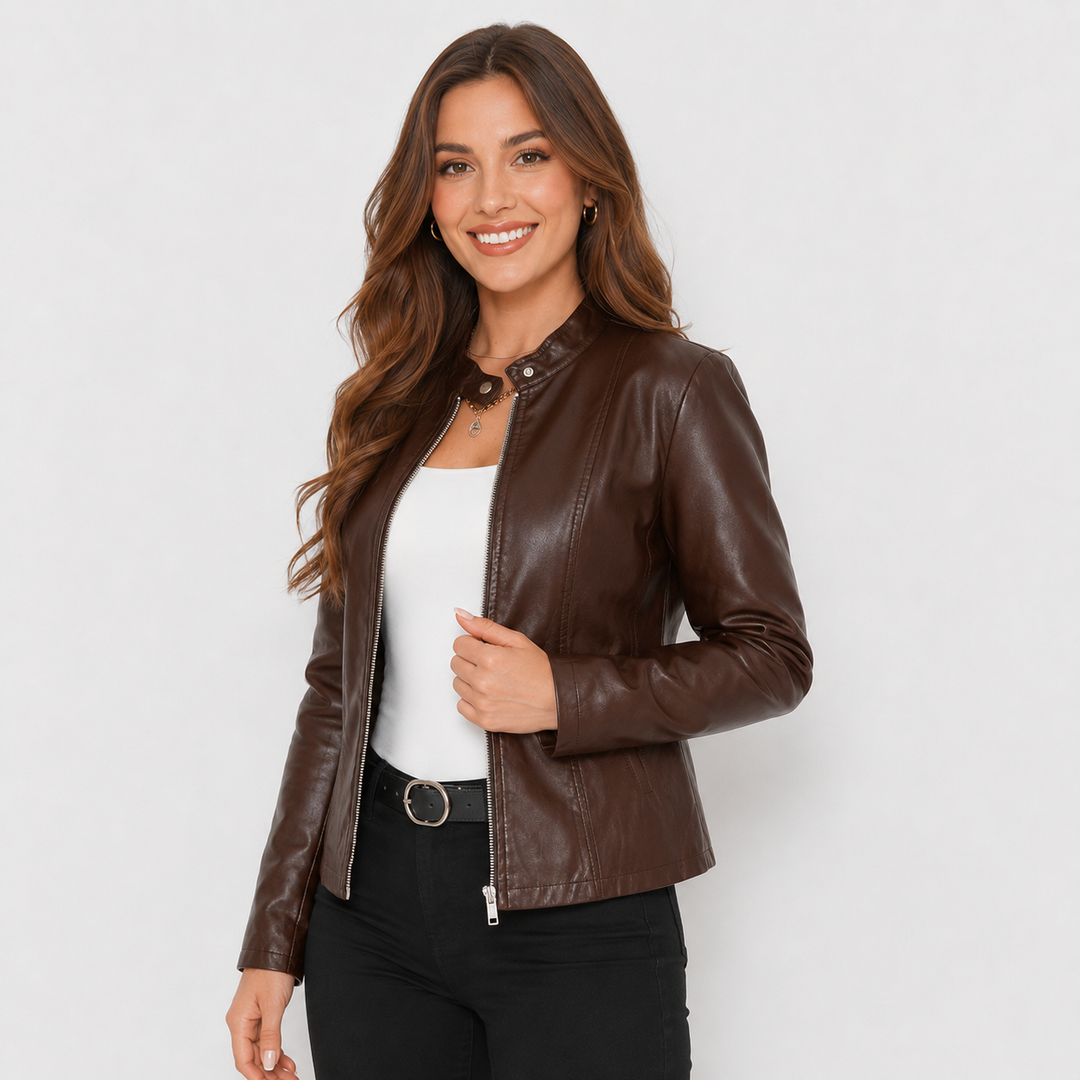 Isadora | Women's Full-Zip Leather Jacket