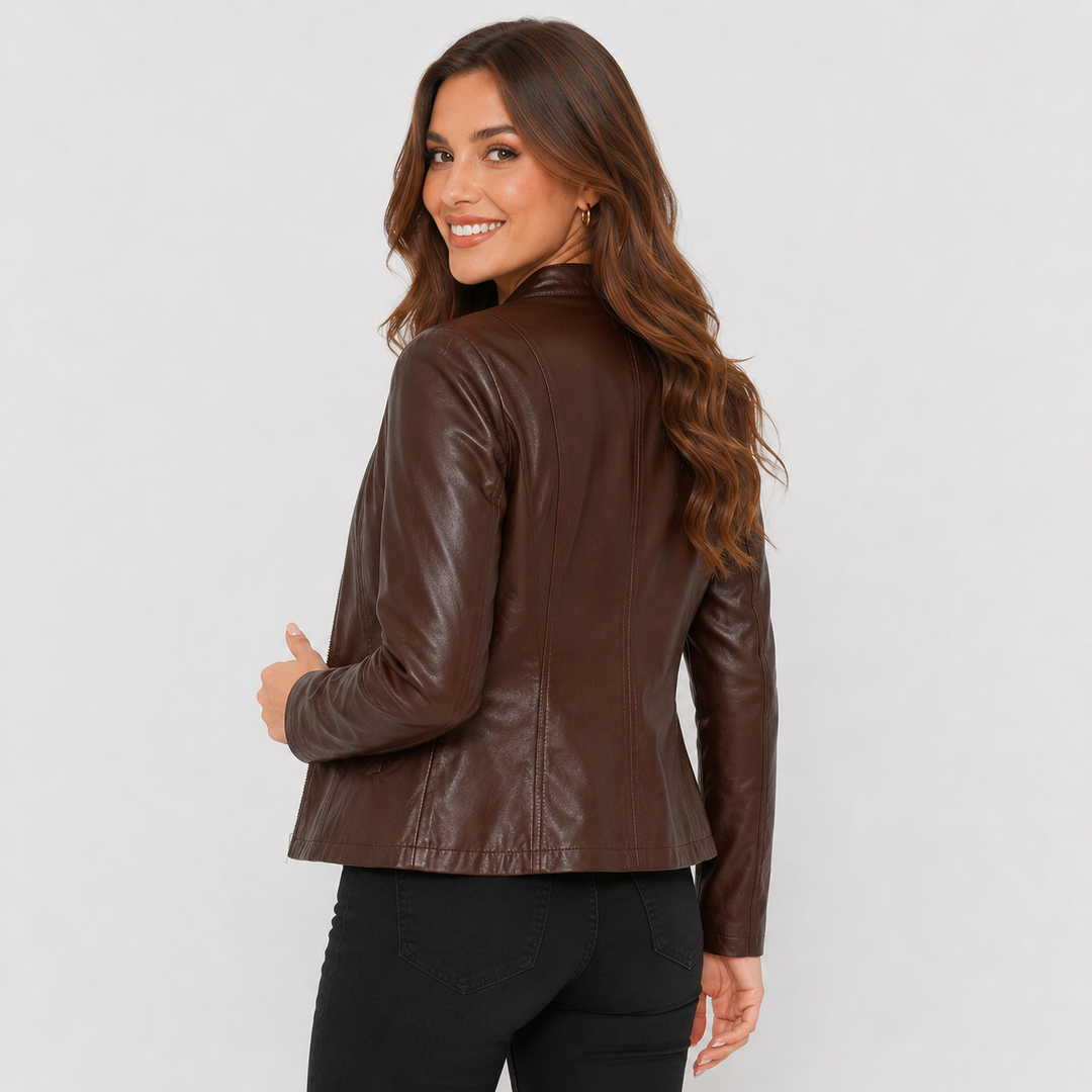 Isadora | Women's Full-Zip Leather Jacket