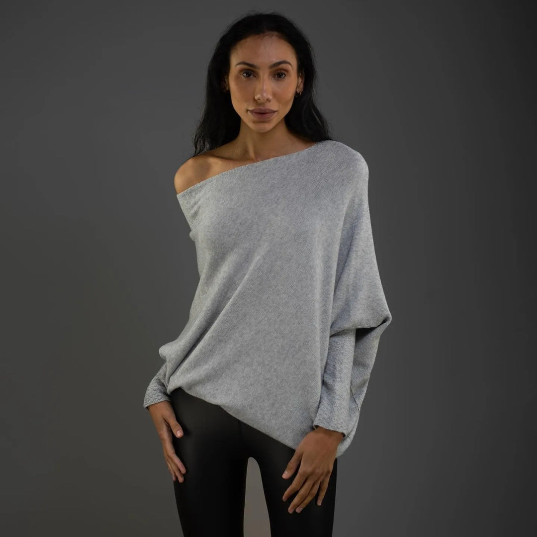 Maisie | Women's Asymmetric Cashmere Blend Jumper