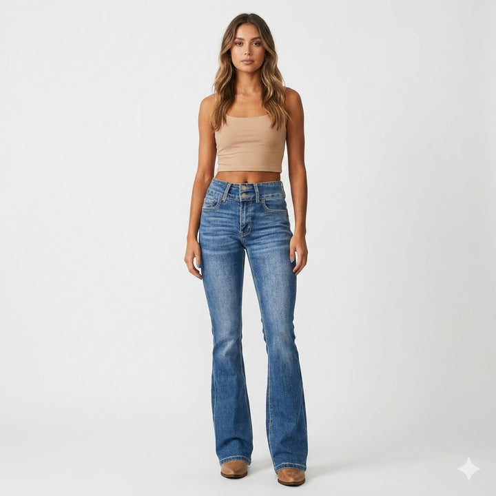 Ramona | Women's High Waist Flare Jeans