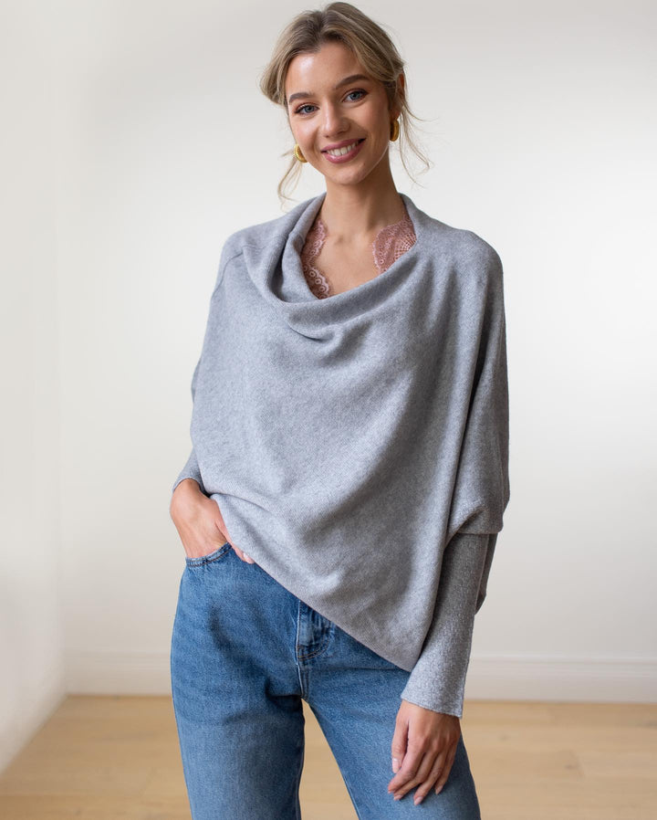 Maisie | Women's Asymmetric Cashmere Blend Jumper