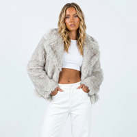 Ines | Women's Cropped Faux Fur Jacket