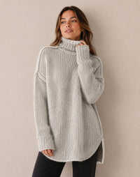 Etta | Women's Chunky Oversized Turtleneck Sweater