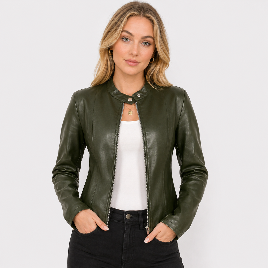 Isadora | Women's Full-Zip Leather Jacket