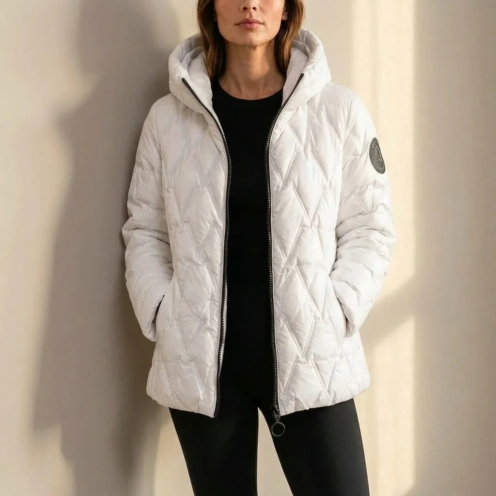 Odile | Women's High-Neck Padded Hooded Puffer Coat