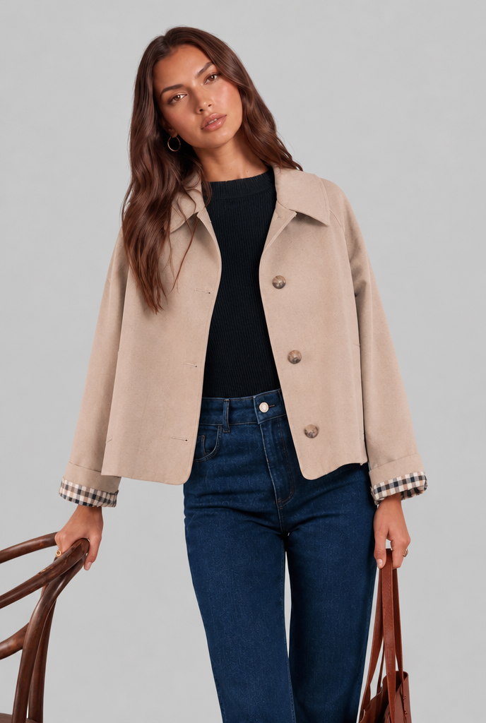 Ivy | Women's Cropped Trench Jacket