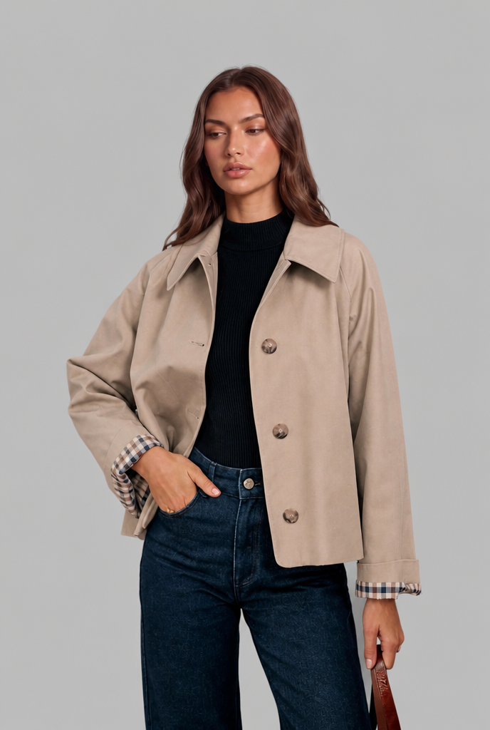 Ivy | Women's Cropped Trench Jacket