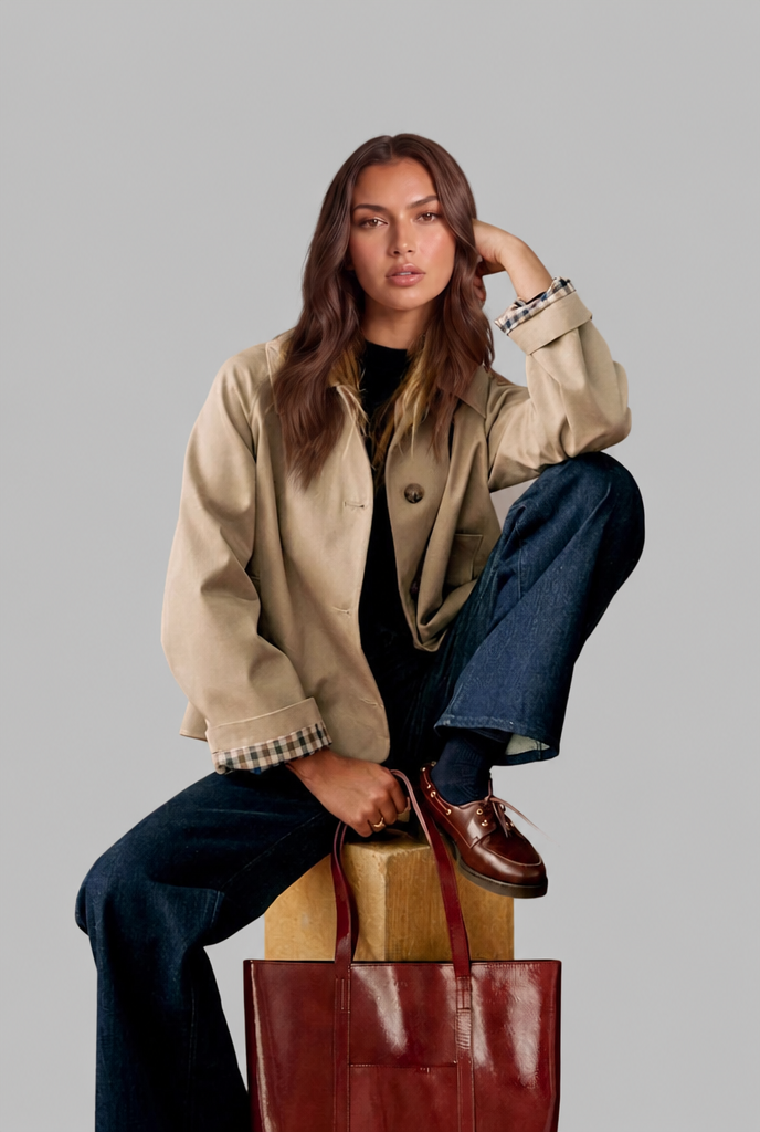 Ivy | Women's Cropped Trench Jacket