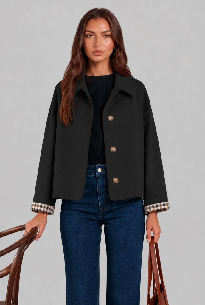 Ivy | Women's Cropped Trench Jacket