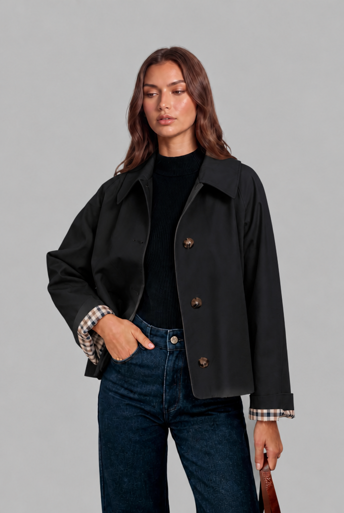 Ivy | Women's Cropped Trench Jacket