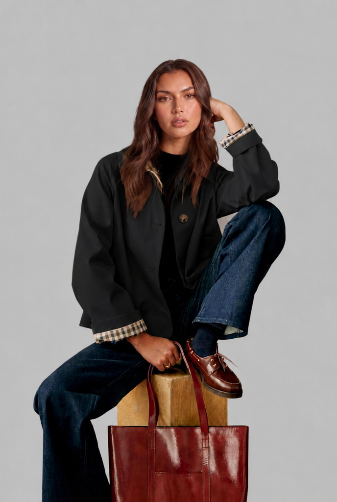 Ivy | Women's Cropped Trench Jacket
