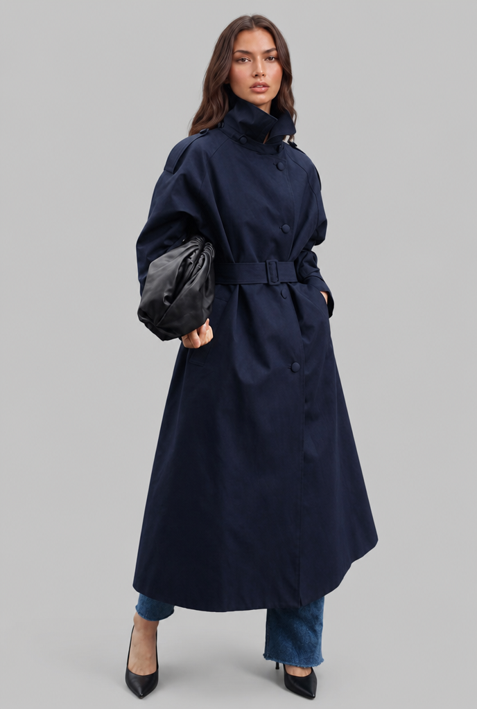Phoebe | Women's Longline Belted Trench Coat