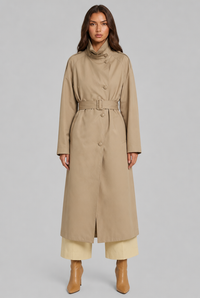 Phoebe | Women's Longline Belted Trench Coat