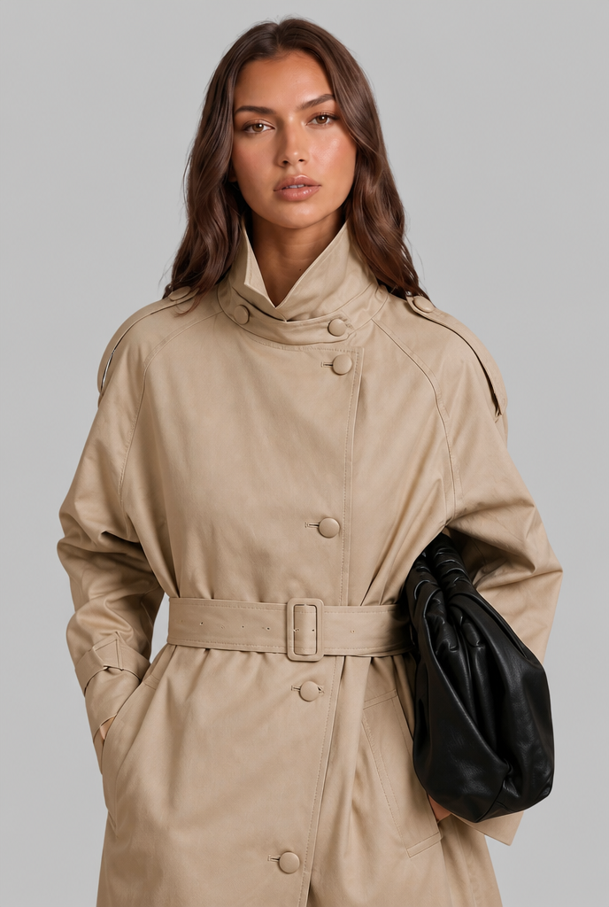 Phoebe | Women's Longline Belted Trench Coat
