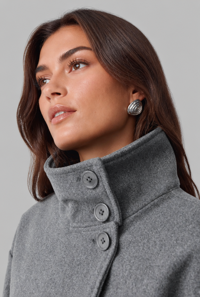 Ruby | Women's Cropped Funnel Neck Jacket