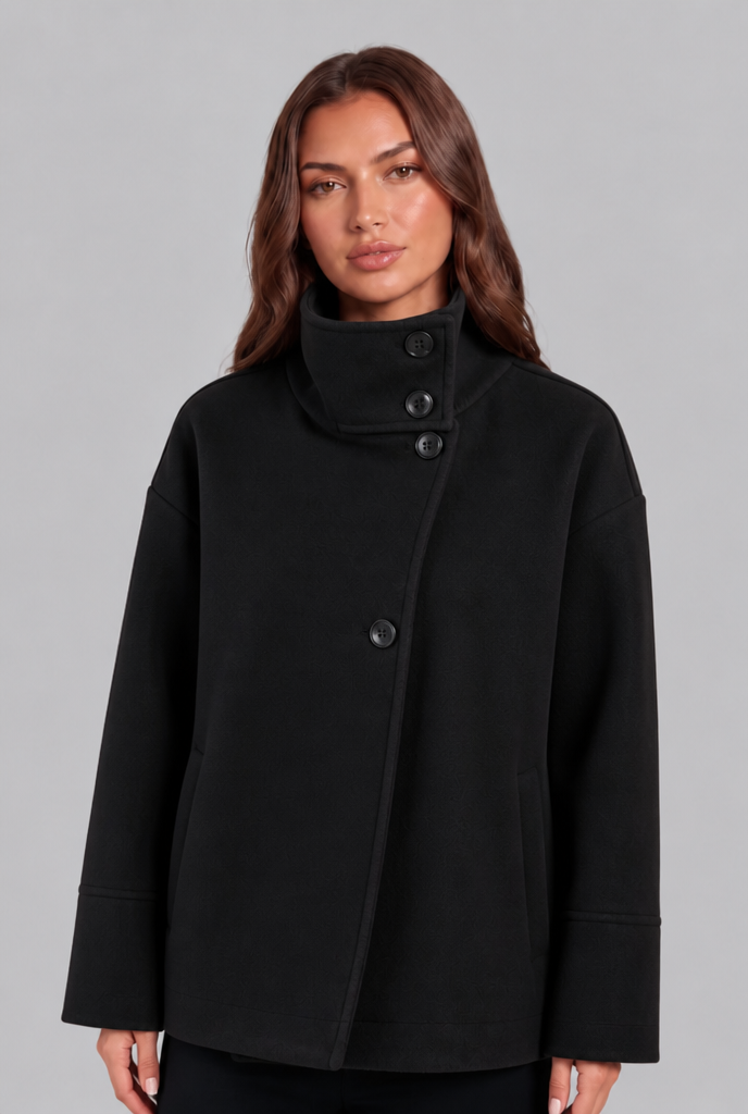 Ruby | Women's Cropped Funnel Neck Jacket