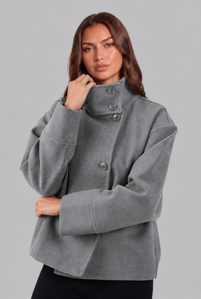 Ruby | Women's Cropped Funnel Neck Jacket