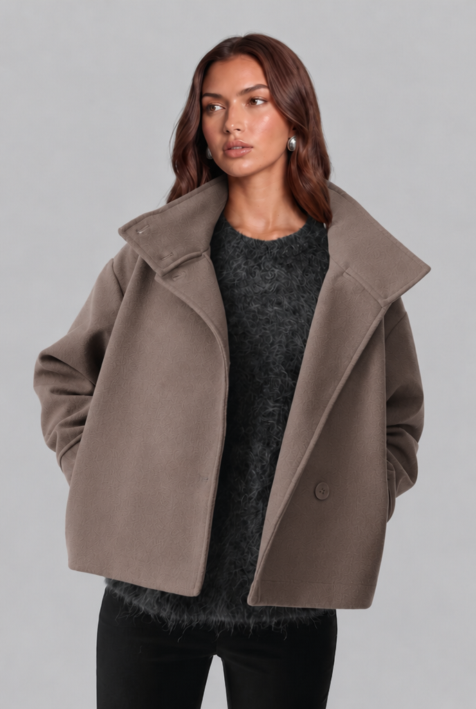 Ruby | Women's Cropped Funnel Neck Jacket