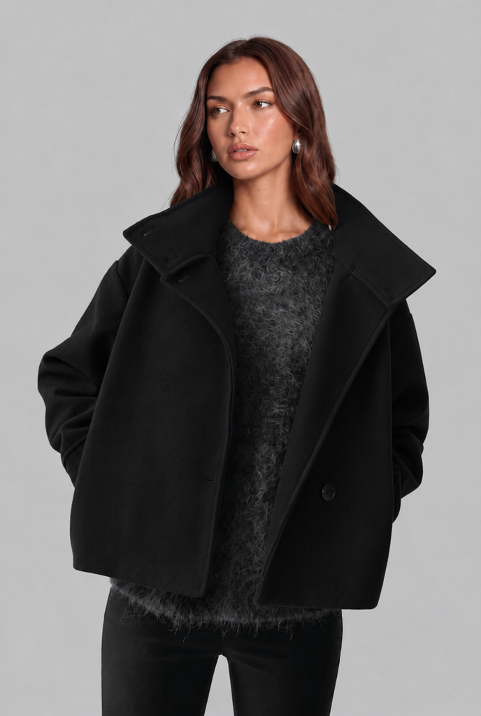 Ruby | Women's Cropped Funnel Neck Jacket