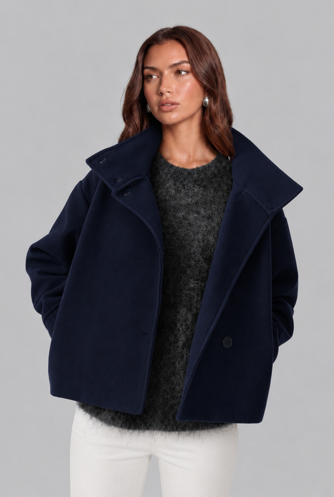 Ruby | Women's Cropped Funnel Neck Jacket