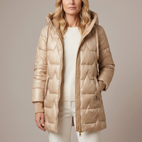 Harlow | Women's Diamond Quilted Hooded Puffer Jacket