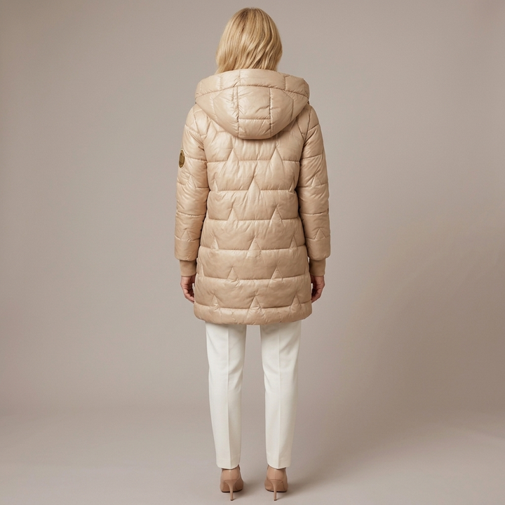 Harlow | Women's Diamond Quilted Hooded Puffer Jacket