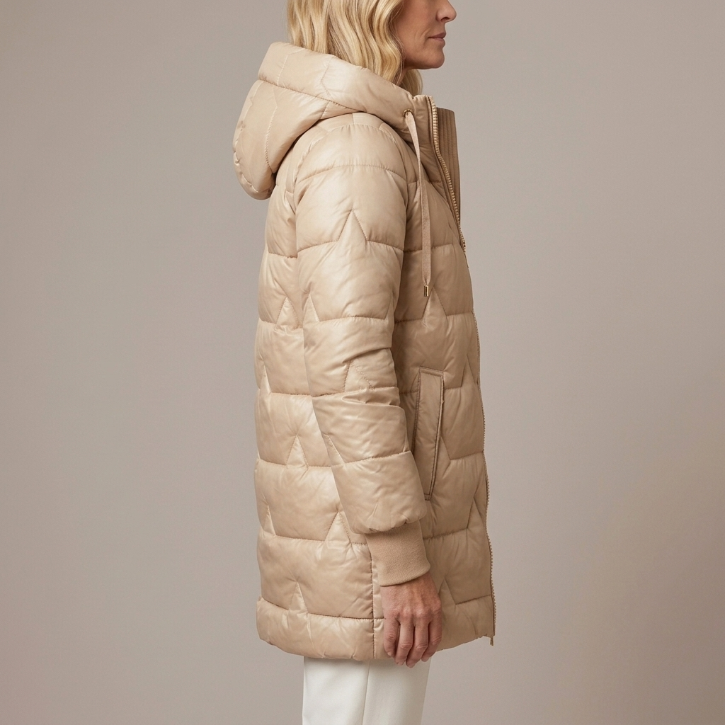 Harlow | Women's Diamond Quilted Hooded Puffer Jacket