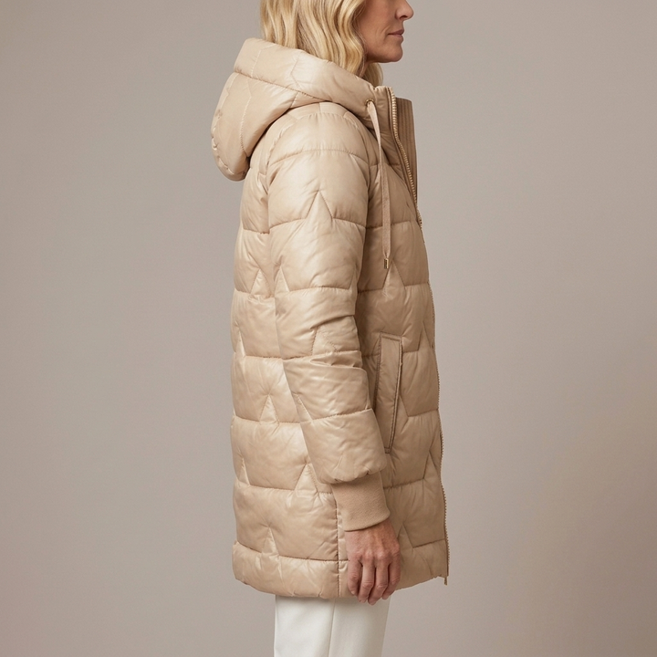 Harlow | Women's Diamond Quilted Hooded Puffer Jacket