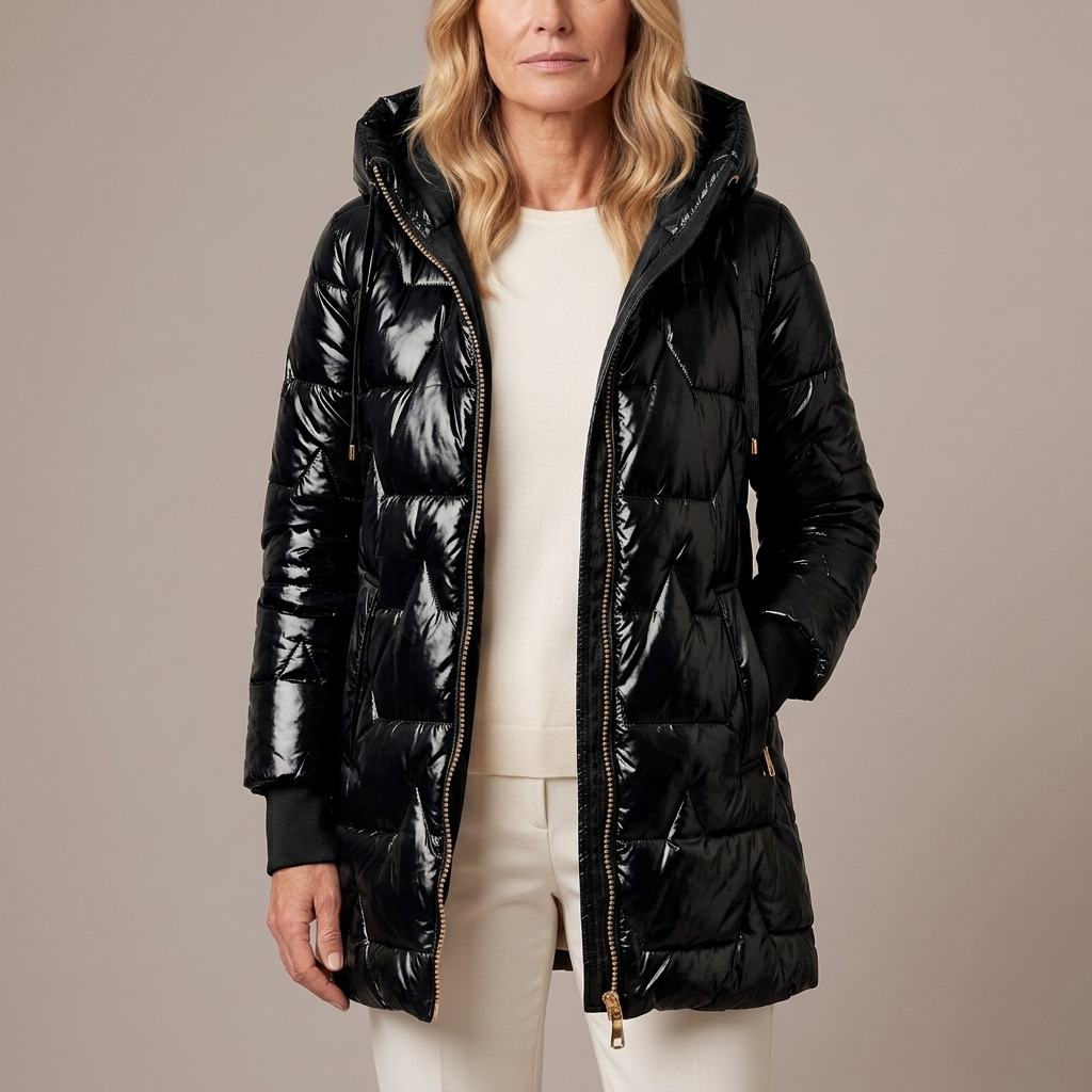 Harlow | Women's Diamond Quilted Hooded Puffer Jacket