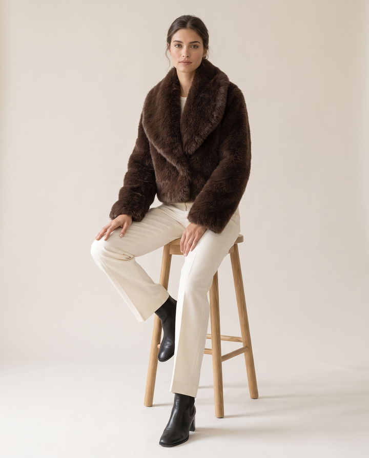 Paloma | Women's Cropped Faux Fur Coat