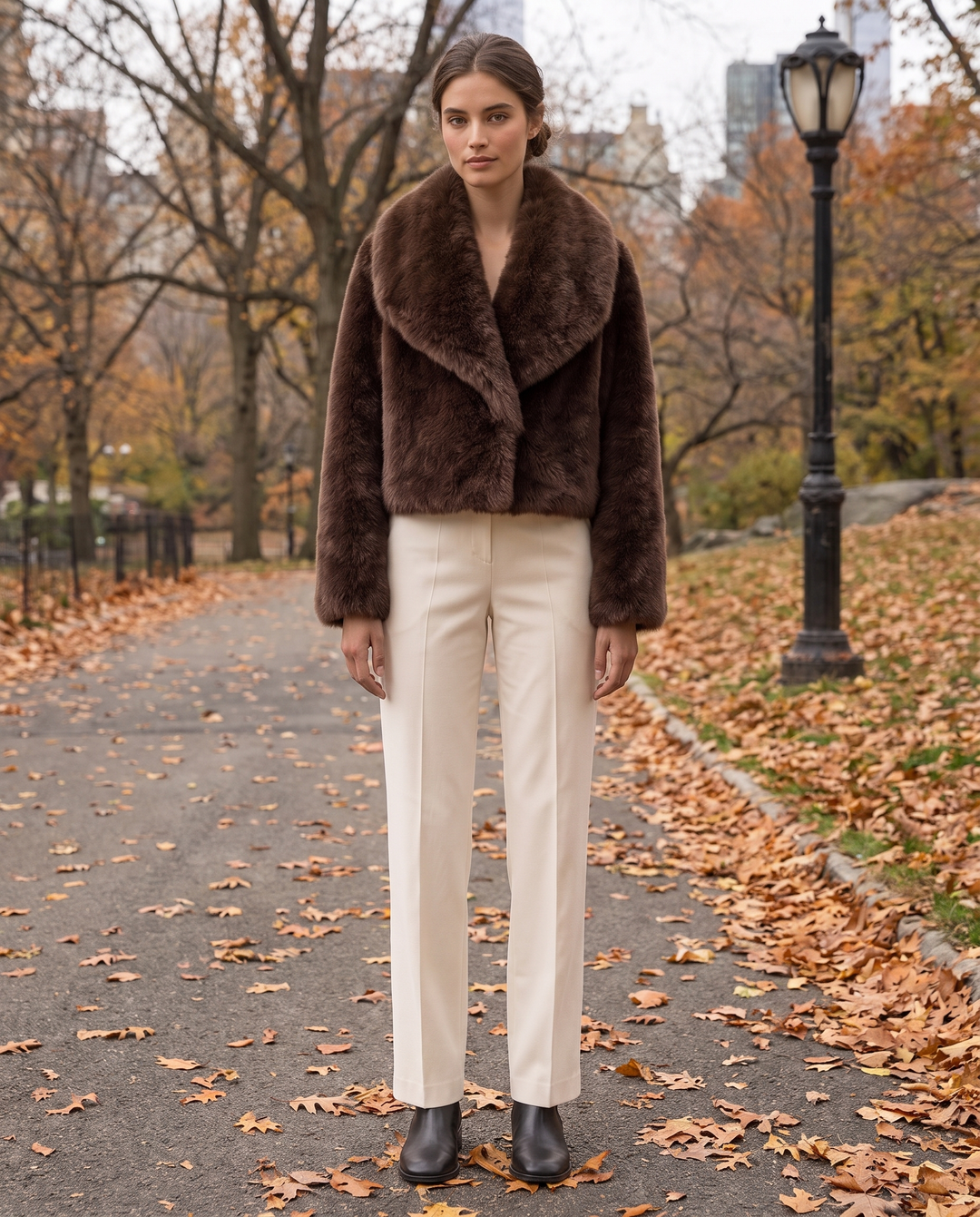 Paloma | Women's Cropped Faux Fur Coat