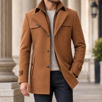 Everett | Men's Layered-Lapel Wool Coat