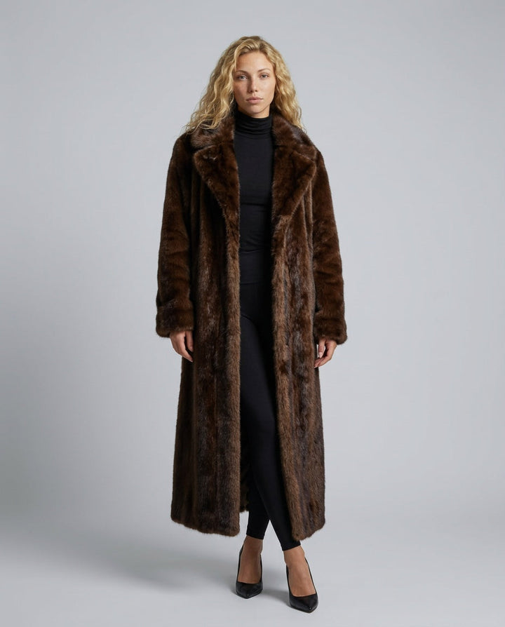 Josephine | Women's Floor-Length Faux Fur Maxi Coat