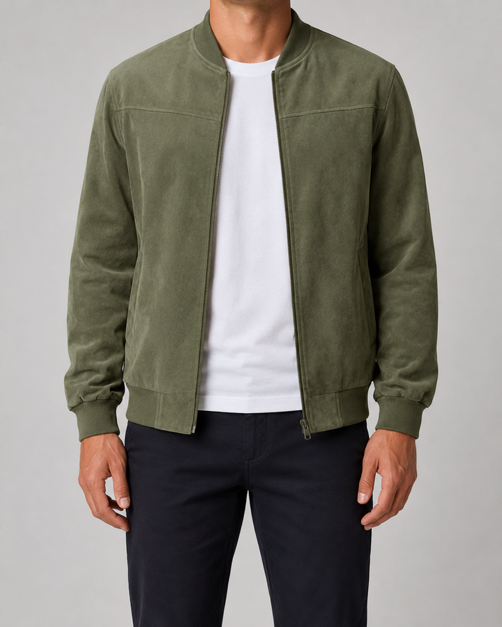Hugo | Men's Suede Bomber Jacket