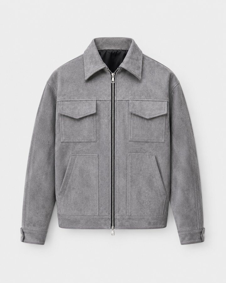Jasper | Men's Suede Utility Jacket
