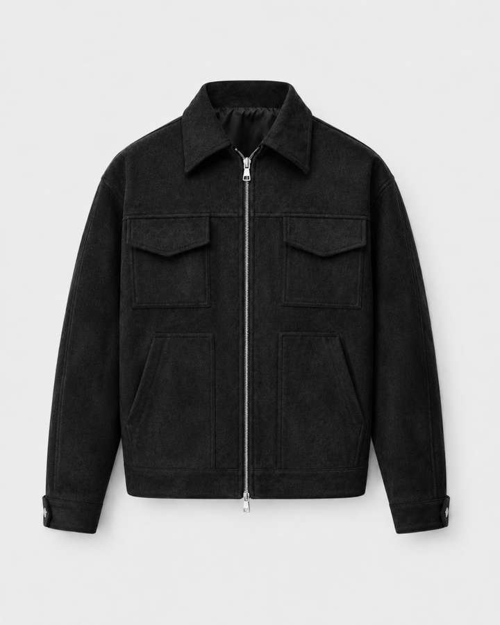 Jasper | Men's Suede Utility Jacket