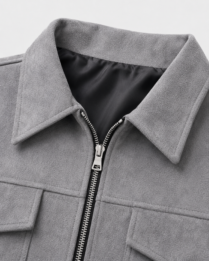 Jasper | Men's Suede Utility Jacket