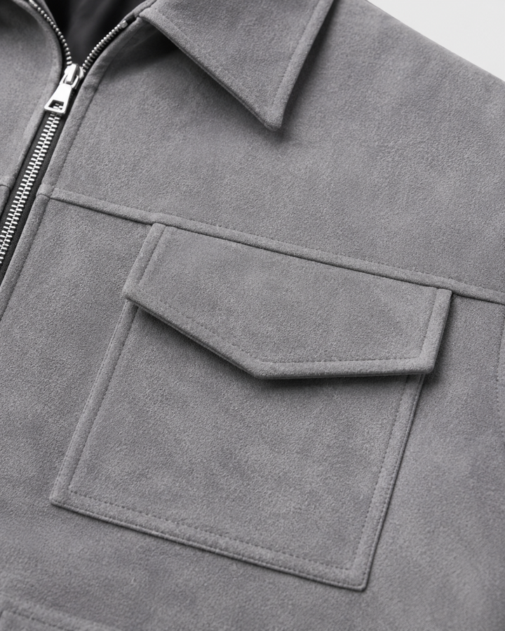 Jasper | Men's Suede Utility Jacket