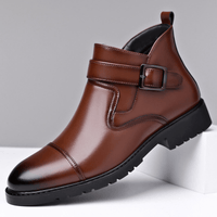 Victor | Men's Buckle Cap-Toe Ankle Boots