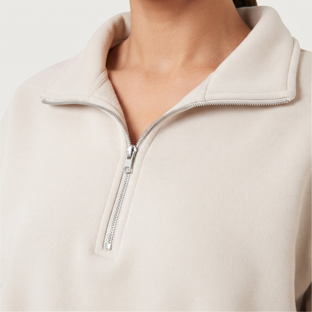 Sloane | Women's Cropped Half-Zip Sweatshirt