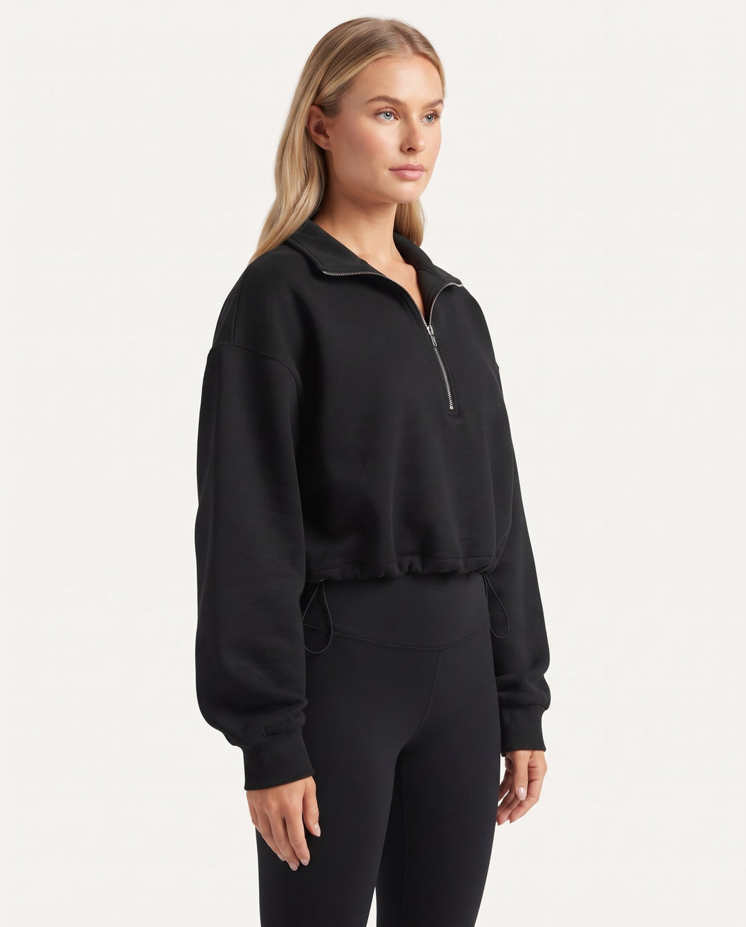 Sloane | Women's Cropped Half-Zip Sweatshirt