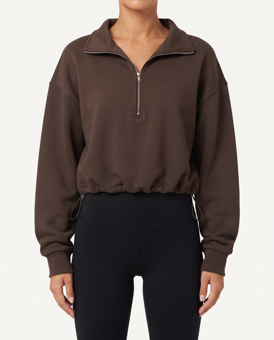 Sloane | Women's Cropped Half-Zip Sweatshirt