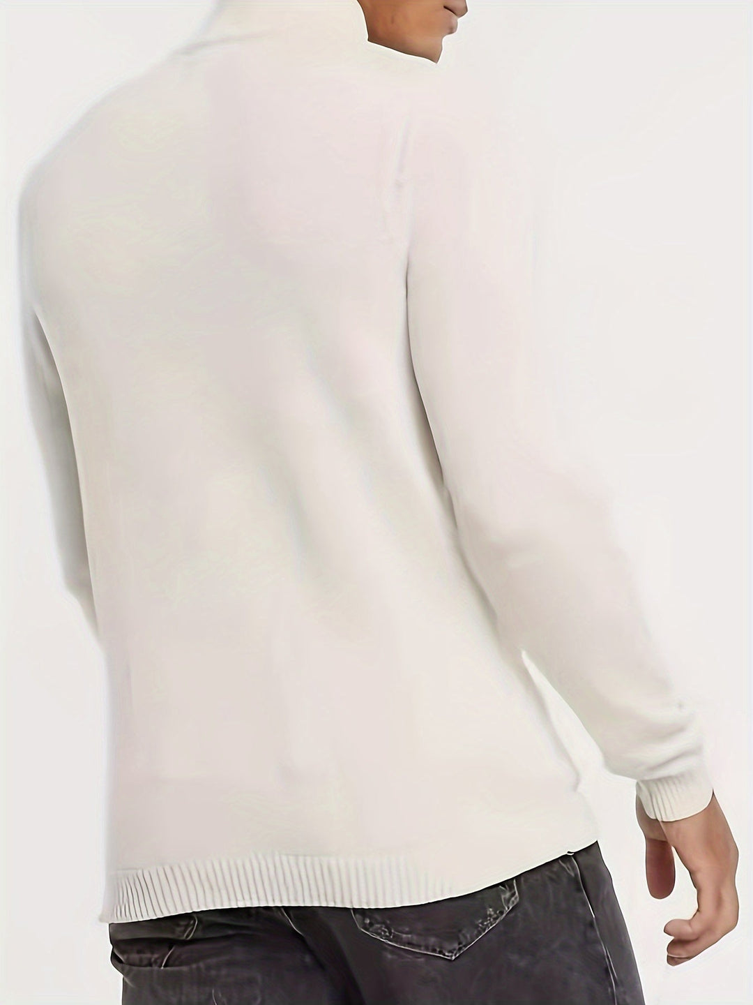Lucien | Men's Half Zip Funnel Neck Sweater