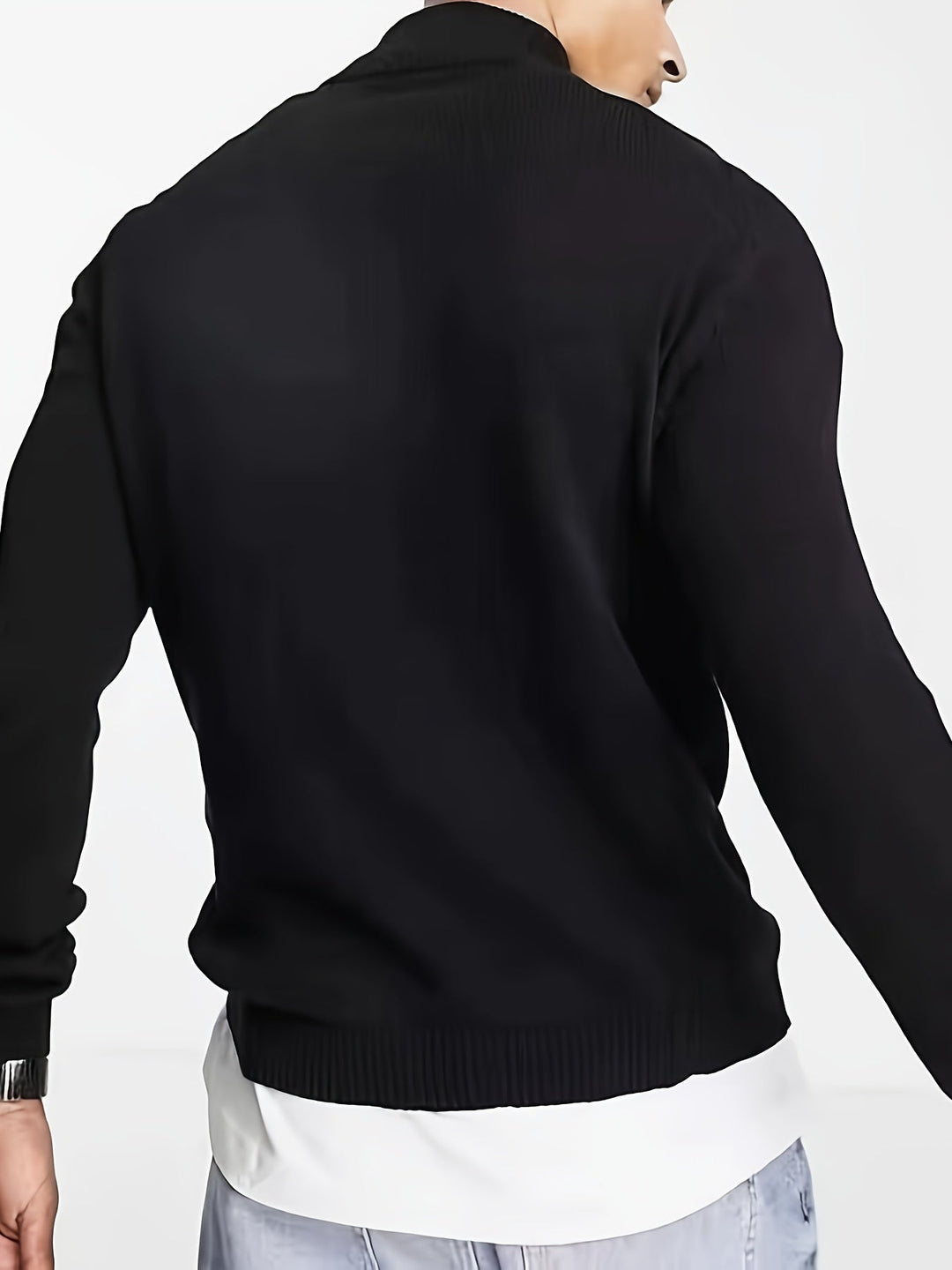 Lucien | Men's Half Zip Funnel Neck Sweater
