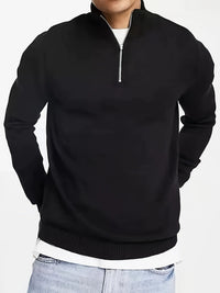 Lucien | Men's Half Zip Funnel Neck Sweater