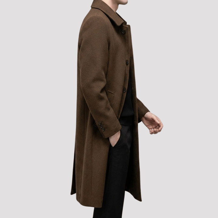 Winston | Men's Single-Breasted Wool Overcoat