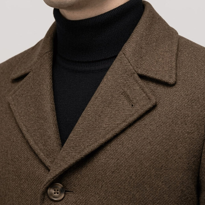 Winston | Men's Single-Breasted Wool Overcoat