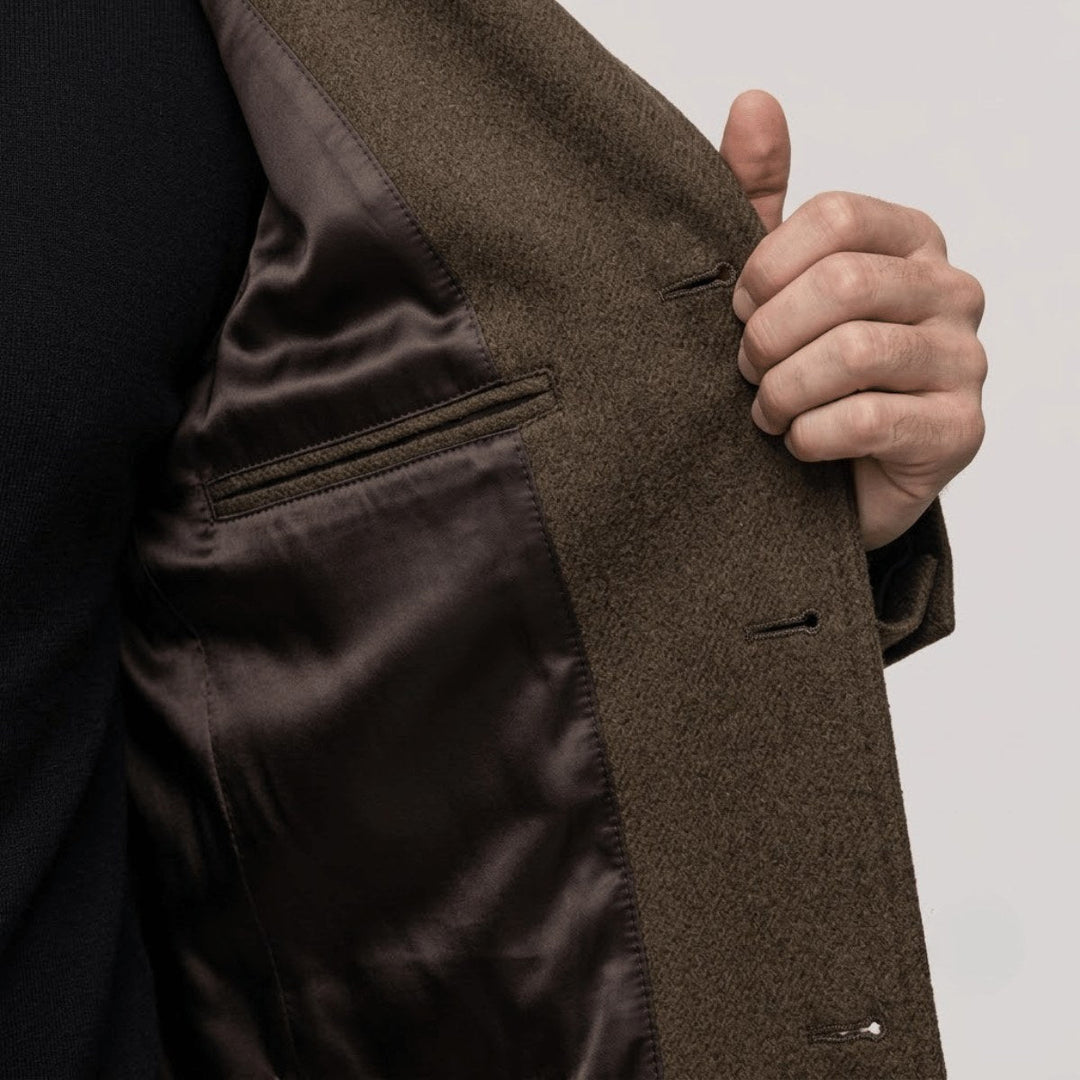 Winston | Men's Single-Breasted Wool Overcoat