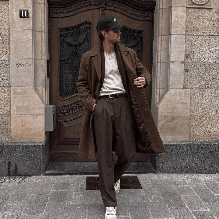 Winston | Men's Single-Breasted Wool Overcoat