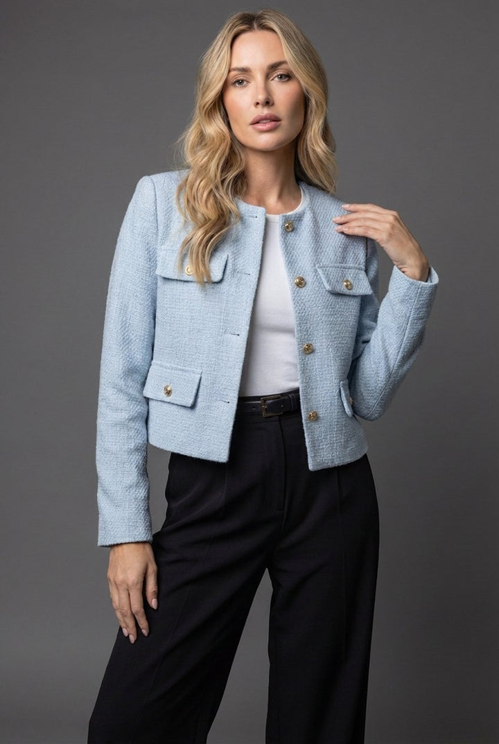Elsie | Women's Cropped Tweed Jacket